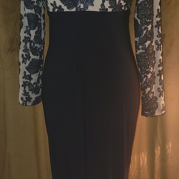 💋 Ralph Lauren Navy blue sequin dress💋 - Picture 6 of 9